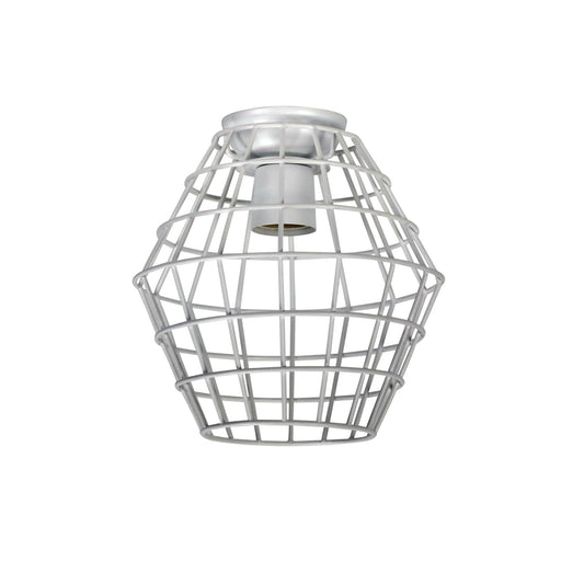 Maci.18 White Mesh DIY Shade B22 - OL2542WH-DIY Batten Fix Lights-Oriel Lighting