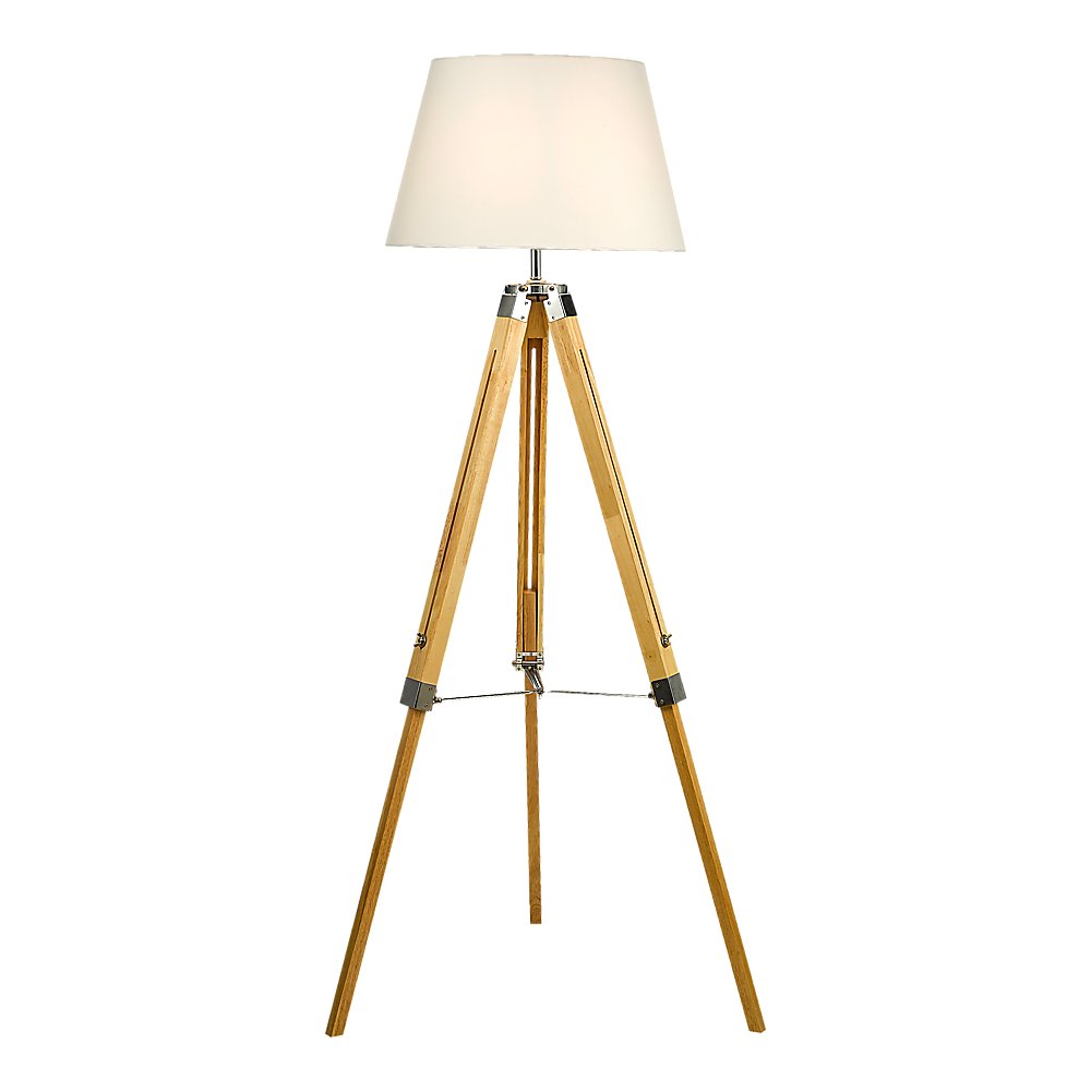 Modern Floor Lamp Wood Tripod Home Bedroom Reading Light 145cm-Home & Garden > Lighting-Koala Lamps and Lighting