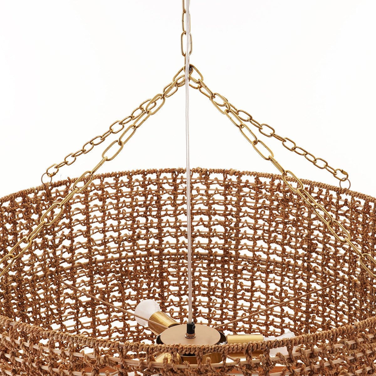 Cafe Lighting NAVARRE Rattan Pendant-Chandeliers-Cafe Lighting and Living