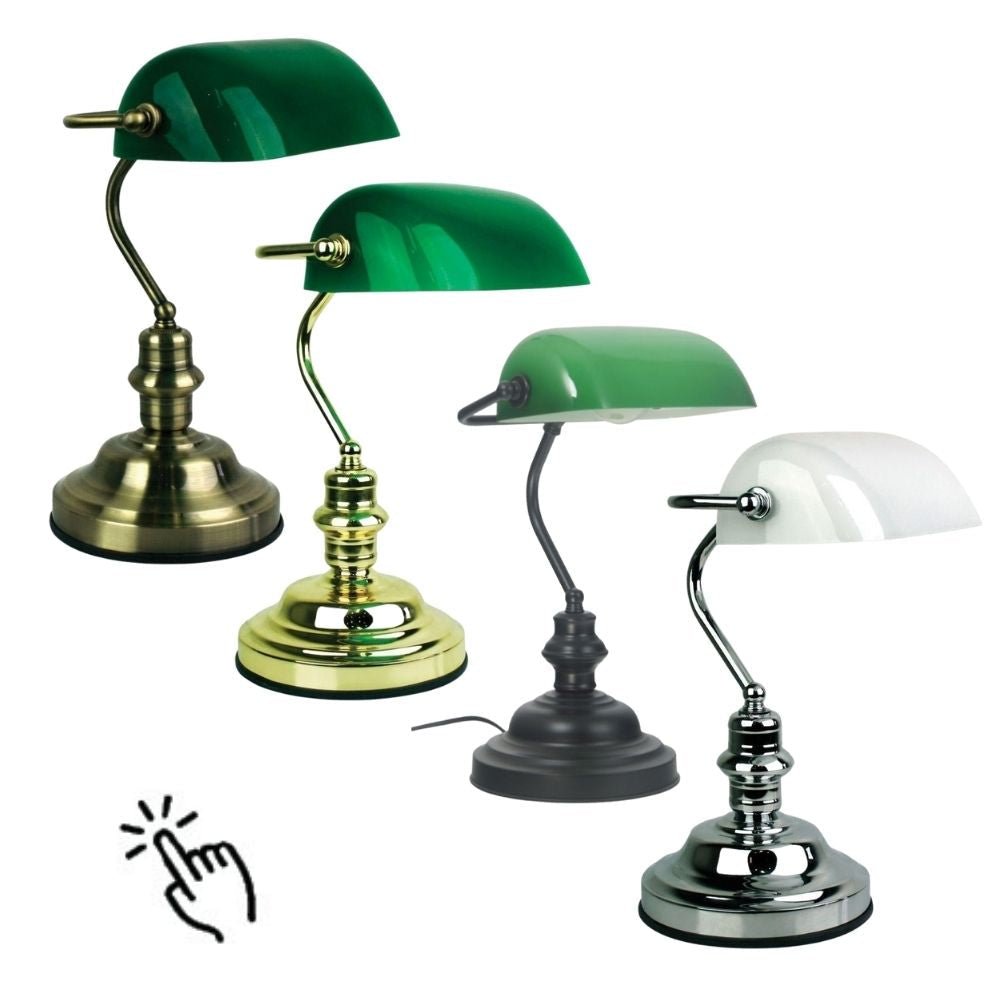 Oriel BANKERS - Touch Table Lamp-TABLE LAMPS-Oriel Lighting