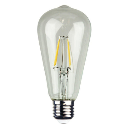 4W LED Dimmable Pear ST64 Shape Filament Clear Globe 2700K - B22/E27-GLOBES-Oriel Lighting