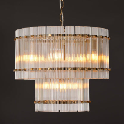 Paloma Pendant - 2 Tier Brass-Pendant Light-Cafe Lighting and Living