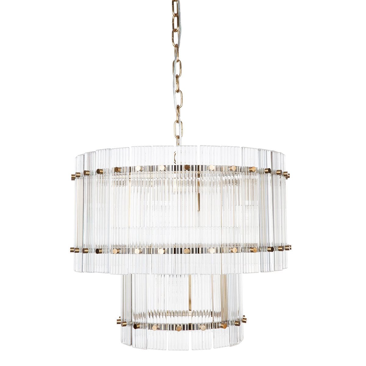 Paloma Pendant - 2 Tier Brass-Pendant Light-Cafe Lighting and Living