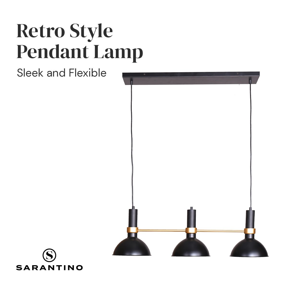 Sarantino 3-Light Hanging Pendant Lamp-Home & Garden > Lighting-Koala Lamps and Lighting