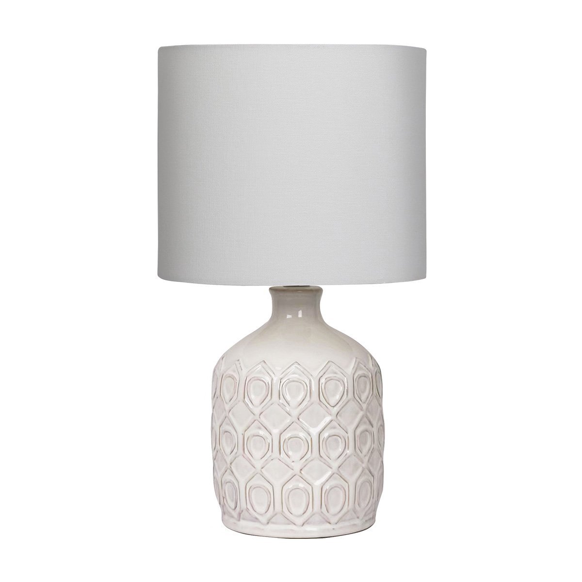 Sarantino Ceramic Table Lamp In Cream-Home & Garden > Lighting-Koala Lamps and Lighting