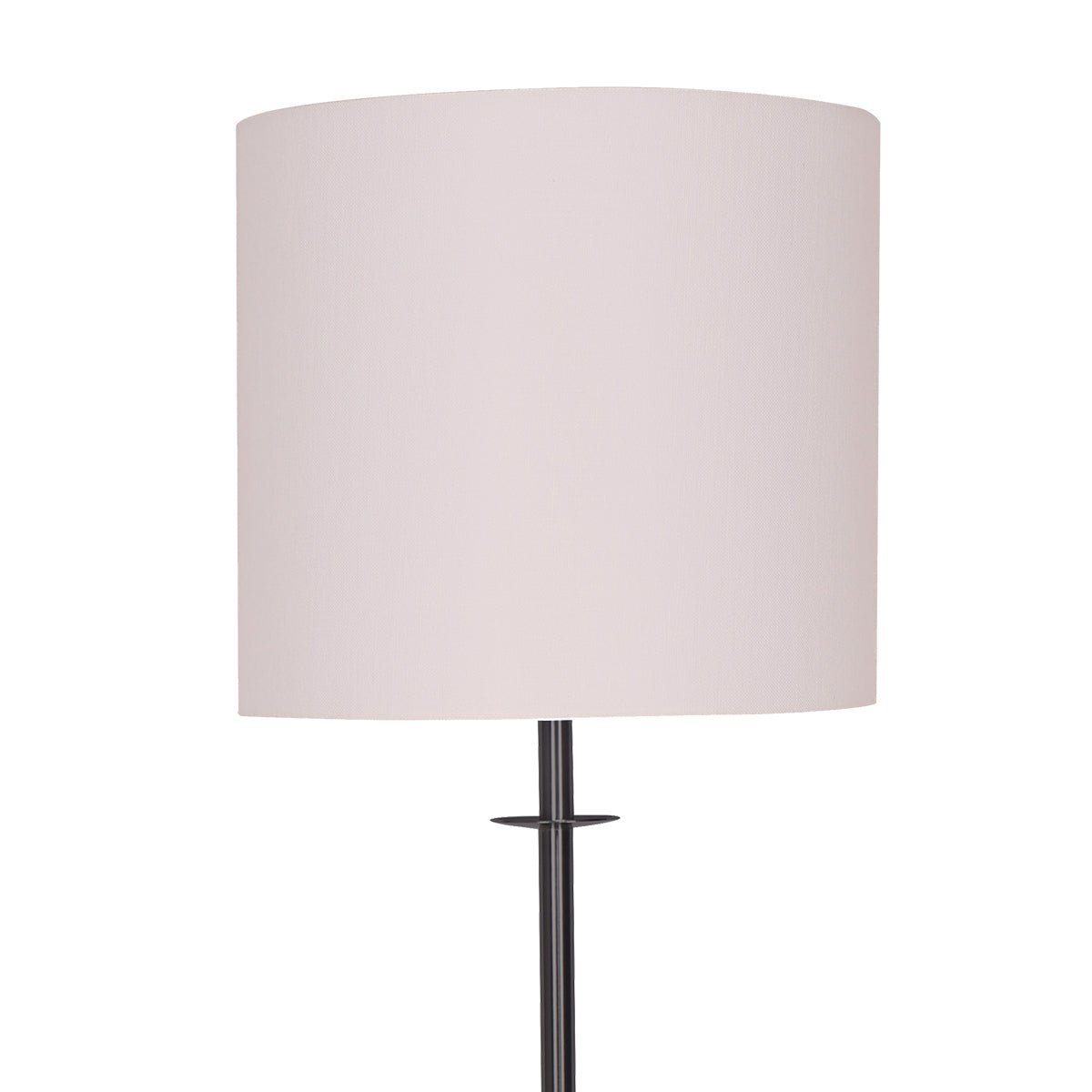 Sarantino Concrete & Metal Table Lamp with Off-White Linen Shade-Home & Garden > Lighting-Koala Lamps and Lighting