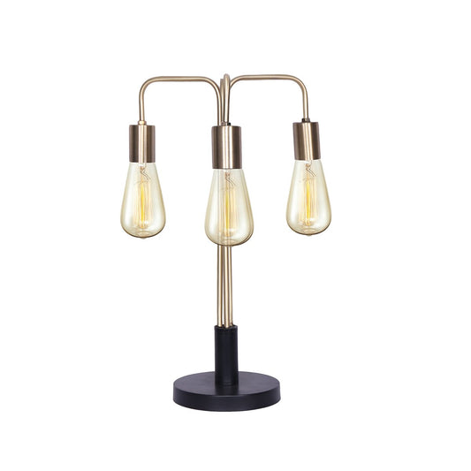 Sarantino Exposed Bulb Industrial Table Lamp-Home & Garden > Lighting-Koala Lamps and Lighting