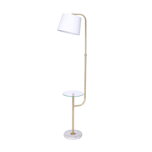 Sarantino Glass End Brass Finish Table Top Floor Lamp-Home & Garden > Lighting-Koala Lamps and Lighting