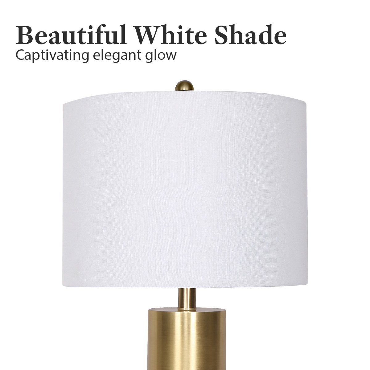 Sarantino Metal And Marble Table Lamp - White-Home & Garden > Lighting-Koala Lamps and Lighting