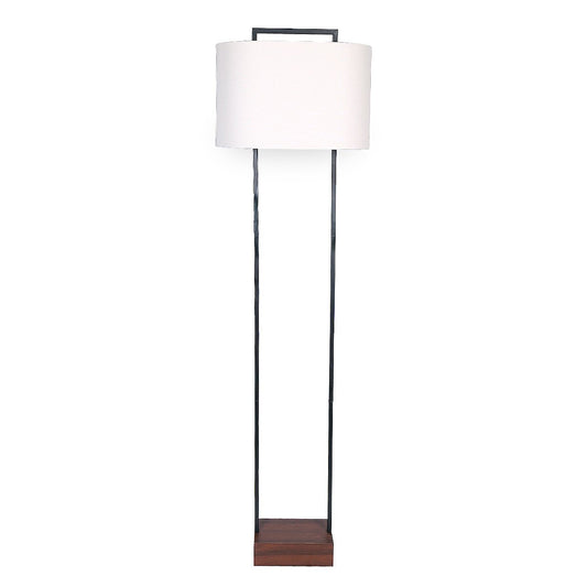 Sarantino Wood Floor Lamp in Cherry Finish-Home & Garden > Lighting-Koala Lamps and Lighting