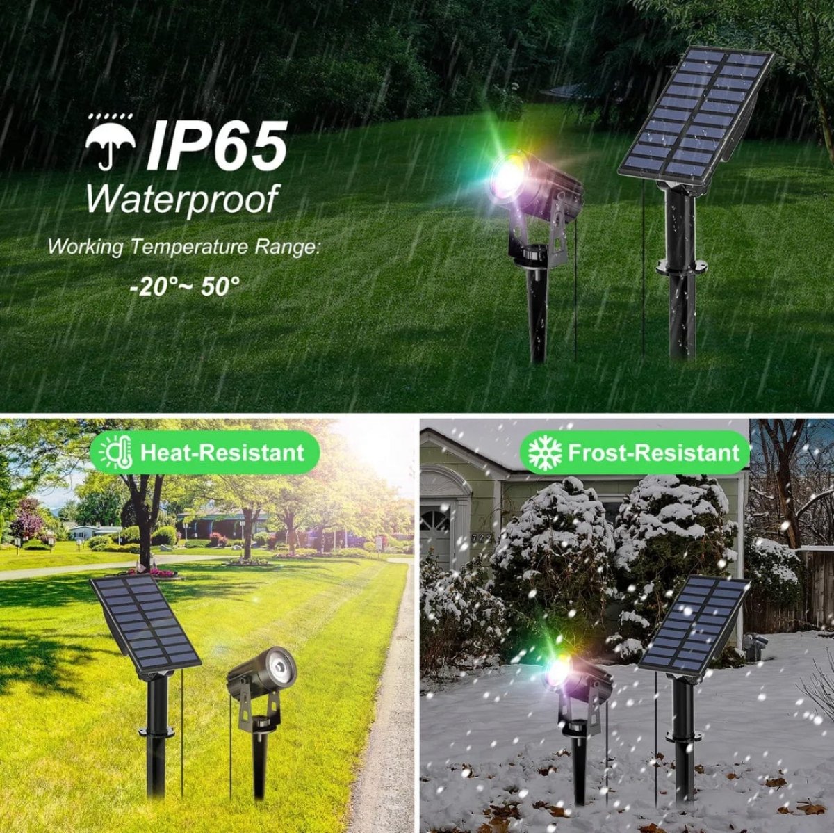 Series II Professional Grade 3000K 4 Piece DIY LED Solar 4 in 1 Garden Spike Kit Green Earth Lighting Australia, Garden, monetii