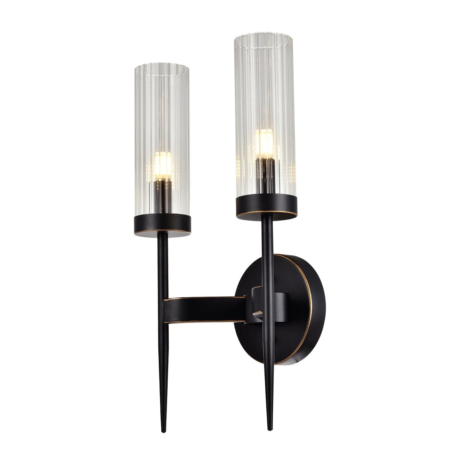 SOFIA DUO 2-Light Wall Light Aged Bronze with Free LED Globes – Lights ...