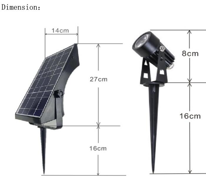 Solar LED Spotlights – Four Adjustable Heads-Home & Garden > Garden Lights-Koala Lamps and Lighting