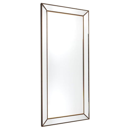 Zeta Floor Mirror - Antique Gold Cafe Lighting and Living, Living, zeta-floor-mirror-antique-gold