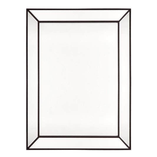 Zeta Wall Mirror - Large Black Cafe Lighting and Living, Living, zeta-wall-mirror-large-black