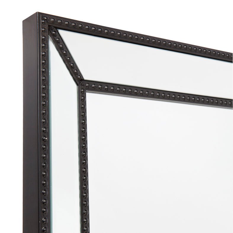 Zeta Wall Mirror - Medium Black Cafe Lighting and Living, Living, zeta-wall-mirror-medium-black