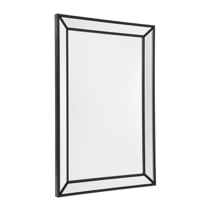 Zeta Wall Mirror - Medium Black Cafe Lighting and Living, Living, zeta-wall-mirror-medium-black