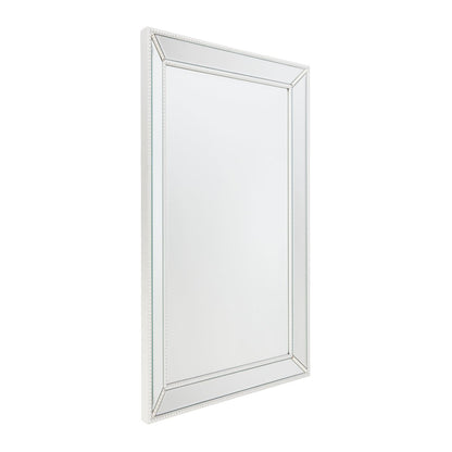 Zeta Wall Mirror - Medium White Cafe Lighting and Living, Living, zeta-wall-mirror-medium-white