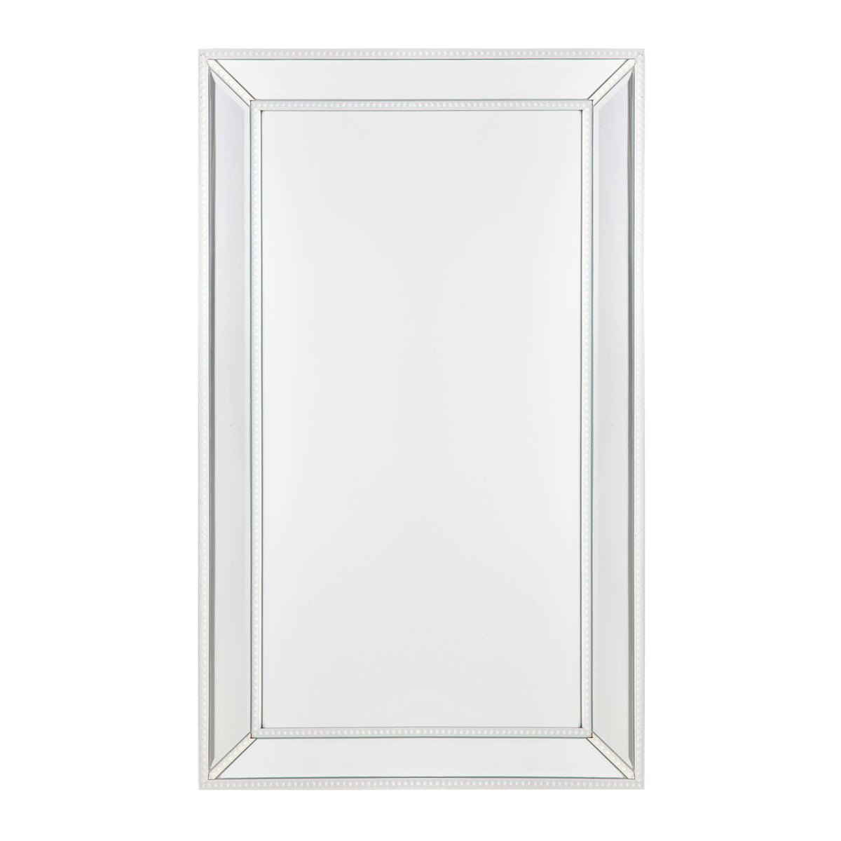 Zeta Wall Mirror - Medium White Cafe Lighting and Living, Living, zeta-wall-mirror-medium-white